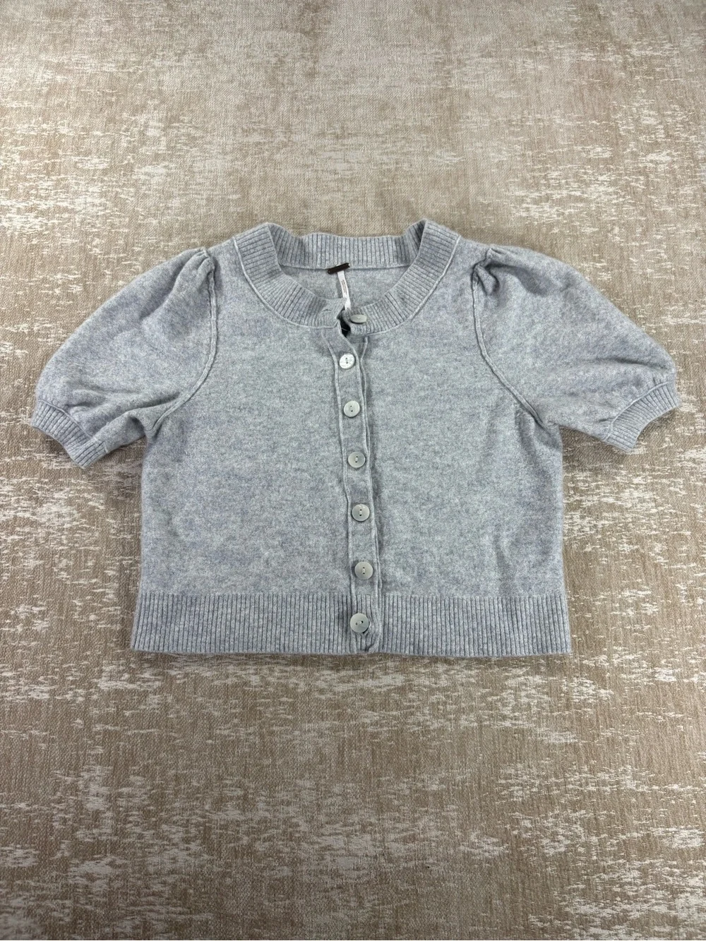 Free People Isla Solid Cardigan— Wool & Cashmere Blend